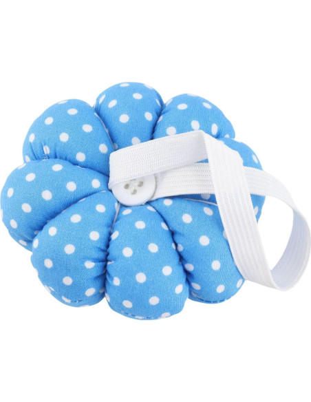 Cojín de Alfileres de Muñeca Ymiko Azul con Banda Ajustable Cojín de Alfileres de Muñeca Ymiko Azul con Banda Ajustable