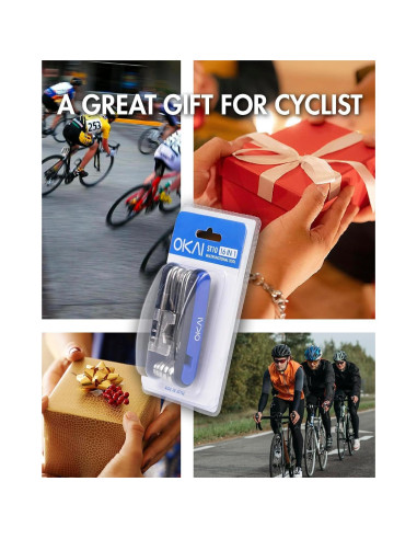 Kit de Herramientas Multiuso para Bicicleta OKAI ST10 16 en 1