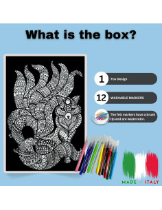 Póster de Colorear Terciopelo Zorro Colorvelvet 29.85x20.96cm 2