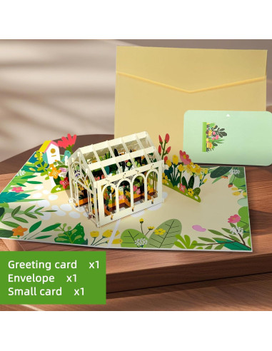 Tarjeta Pop Up Jardín 3D GameGalaxy - Cumpleaños, Aniversario