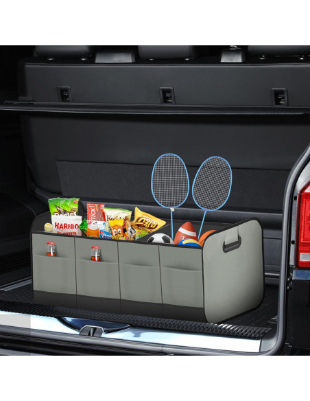 Organizador de Maletero VOCAON 70L Impermeable Plegable Gris Organizador de Maletero VOCAON 70L Impermeable Plegable Gris
