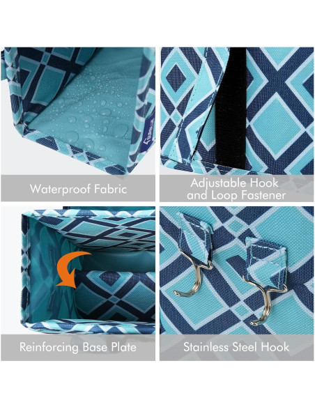 Organizador Colgante Surblue Caddy Pequeño Cuadrícula Azul Organizador Colgante Surblue Caddy Pequeño Cuadrícula Azul