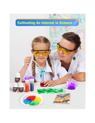 Kit Científico 60+ Melican para Niños 5-8 Años - Experimentos STEM