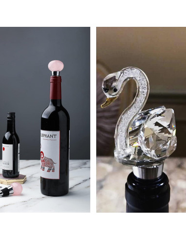 Tapones de Vino G4S3 Acero Inoxidable 5 Piezas Diseño Bola