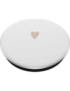 PopSockets Adhesivo PopGrip Corazón Minimalista Beige 10.92x8.64cm 2