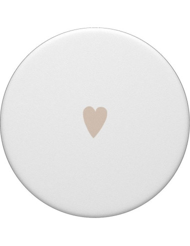 PopSockets Adhesivo PopGrip Corazón Minimalista Beige 10.92x8.64cm