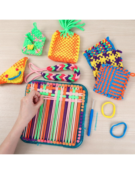 Kit de Telar de Tejer IQKidz para Manualidades - 224 Bucles Kit de Telar de Tejer IQKidz para Manualidades - 224 Bucles