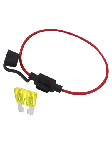 Soporte de Fusible Inline 15A BESULEN con Fusible 14AWG
