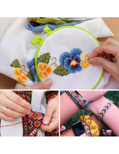 Kit de Hilo para Pulseras de Amistad VICOVI - 100 Colores + 30 Madejas