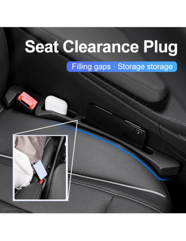 Relleno Espacio entre Asientos de Coche NXCYZY 2 Piezas Negro