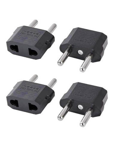 Adaptador de Enchufe de Viaje Tipo C TSIM - Paquete de 4