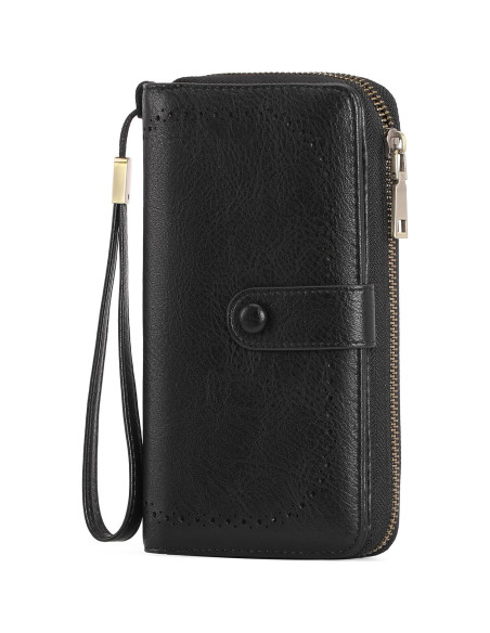 Cartera de Cuero para Tarjetas de Crédito GAEKEAO Mujer RFID Cartera de Cuero para Tarjetas de Crédito GAEKEAO Mujer RFID