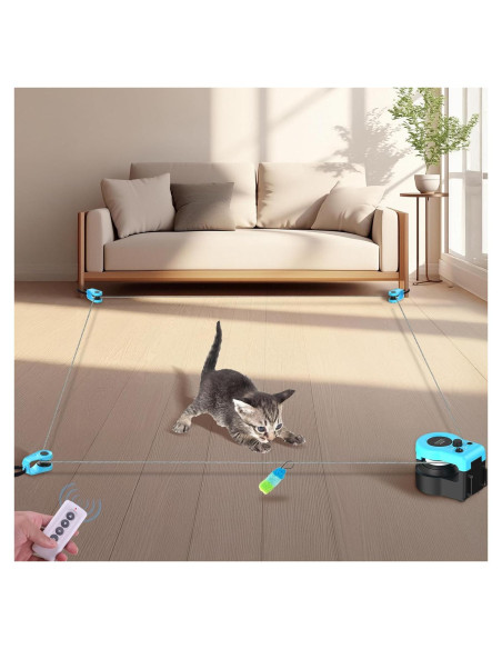 Cinta de Correr Interactiva para Gatos ITSHINY - Azul, 3 Velocidades Cinta de Correr Interactiva para Gatos ITSHINY - Azul, 3 Velocidades