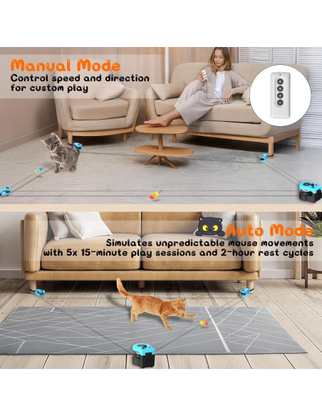 Cinta de Correr Interactiva para Gatos ITSHINY - Azul, 3 Velocidades Cinta de Correr Interactiva para Gatos ITSHINY - Azul, 3 Velocidades