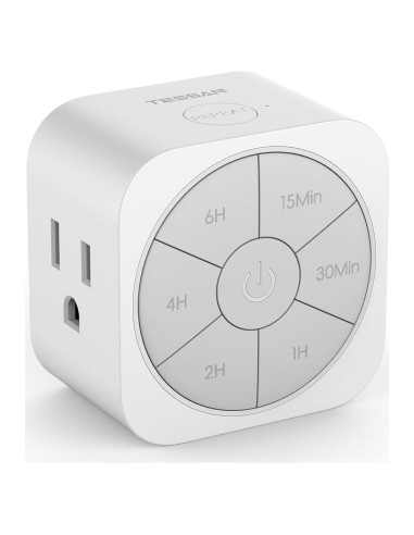 Temporizador de Enchufe Interior TESSAN 6H 1875W Automático