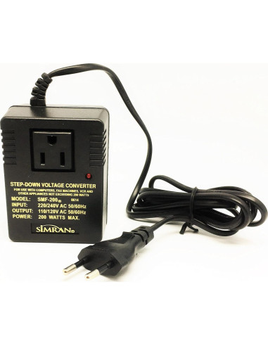 Convertidor de Voltaje Simran SMF-200 200W Paso a Abajo