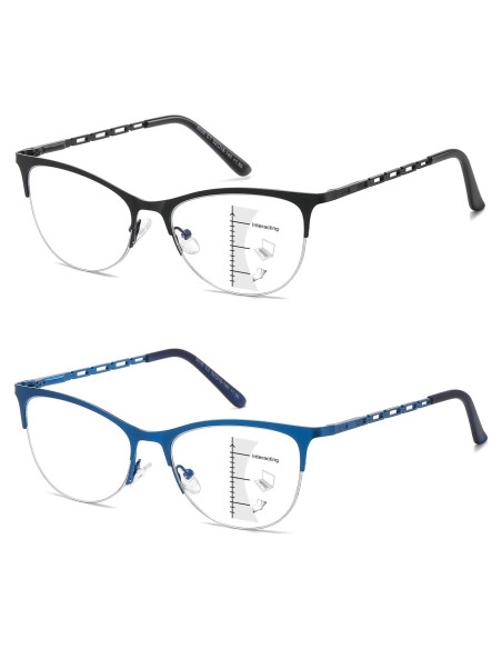 Gafas de lectura multifocales LKEYE con protección UV y luz azul Gafas de lectura multifocales LKEYE con protección UV y luz azul