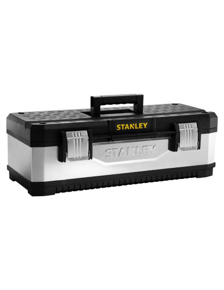 Caja de herramientas galvanizada STANLEY 66 cm con bandeja extraíble Caja de herramientas galvanizada STANLEY 66 cm con bandeja extraíble