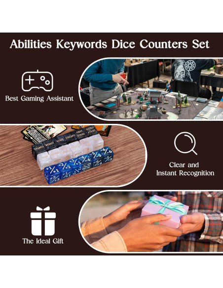 Juego de Dados MTG 48 Piezas Acrílico con Bolsa - TIIXXE Juego de Dados MTG 48 Piezas Acrílico con Bolsa - TIIXXE