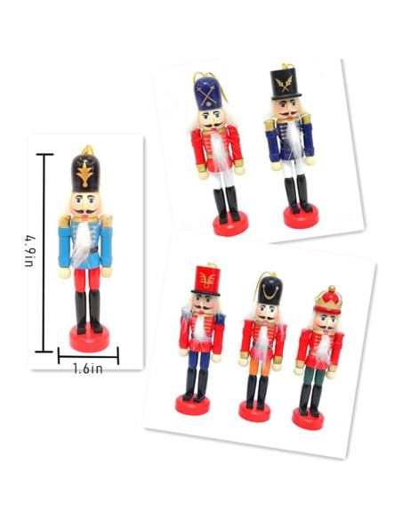 Figuras de Cascanueces Ochine Set de 5 Piezas de Madera Figuras de Cascanueces Ochine Set de 5 Piezas de Madera
