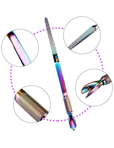 Herramienta de Pinzado de Uñas Blulu 2 Piezas Acero Inoxidable
