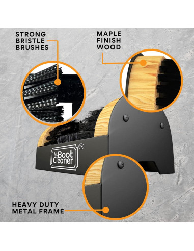 Cepillo Limpiador de Botas Mr. Boot Cleaner de Madera 22.86cm