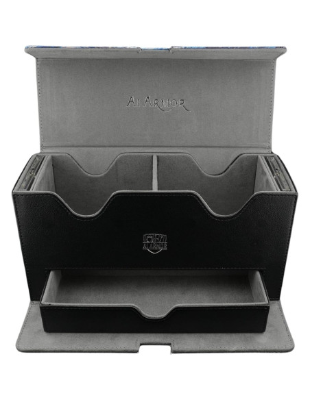 Caja Doble Mazo Ai Armor para Commander - Cuero Negro, 200 Cartas Caja Doble Mazo Ai Armor para Commander - Cuero Negro, 200 Cartas