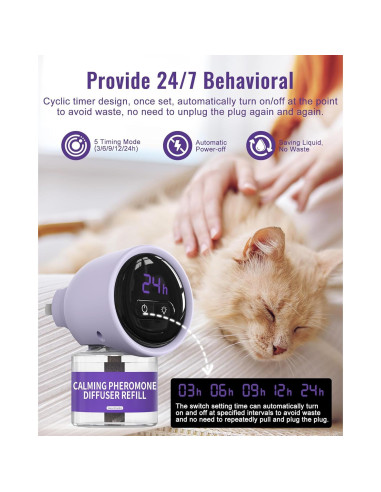 Difusor de Feromonas para Gatos Lesotc con 2 Recargas 48ml