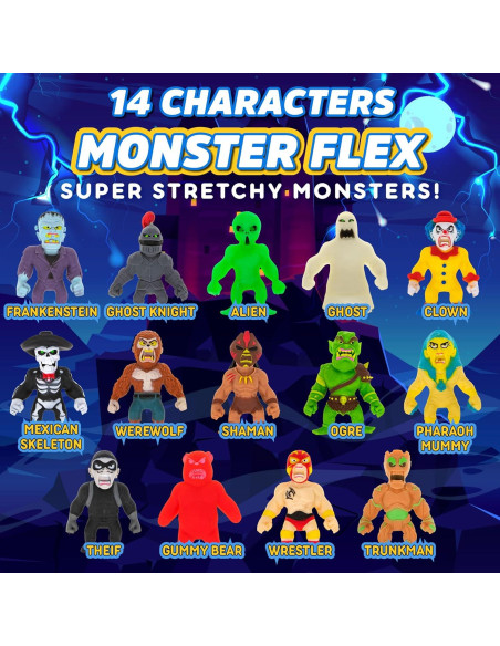Juguetes Estirables Monster Flex - 14 Monstruos Espeluznantes Juguetes Estirables Monster Flex - 14 Monstruos Espeluznantes