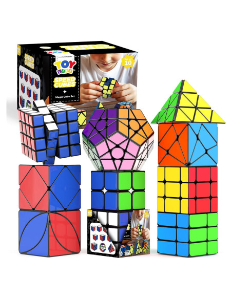 Conjunto de Cubos de Velocidad STEAM Life 10 Piezas - 2x2, 3x3, Pirámide, Espejo, Megaminx y Más Conjunto de Cubos de Velocidad STEAM Life 10 Piezas - 2x2, 3x3, Pirámide, Espejo, Megaminx y Más