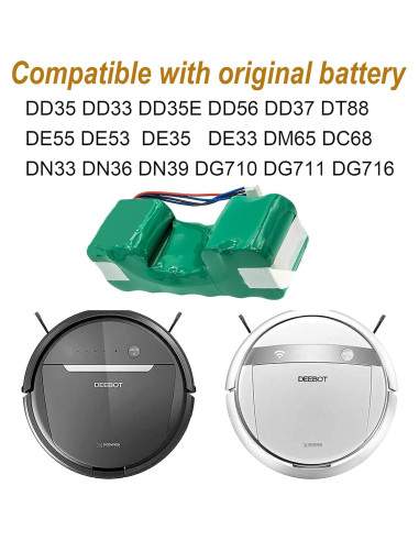 Batería de Aspiradora Robot DM88 12V 3000mAh Compatible Deebot