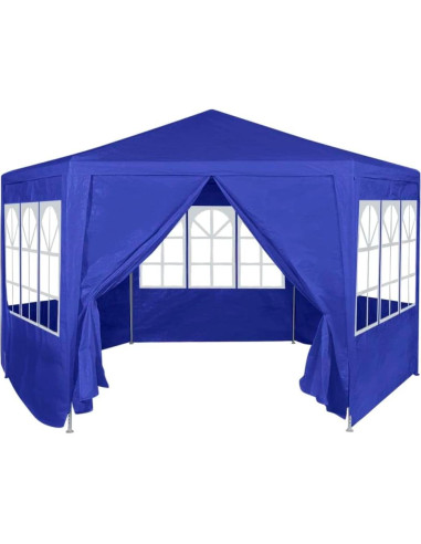 Carpa Hexagonal KCCKOM Azul 2m x 2m con 6 Paredes Laterales