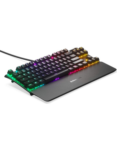 Teclado Mecánico SteelSeries Apex 7 TKL - OLED, RGB, Rojo
