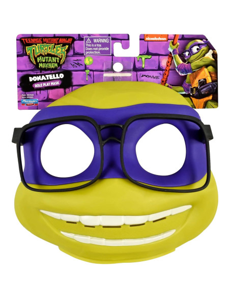 Máscara de Juego de Rol Donatello TMNT Mutant Mayhem 18cm Máscara de Juego de Rol Donatello TMNT Mutant Mayhem 18cm
