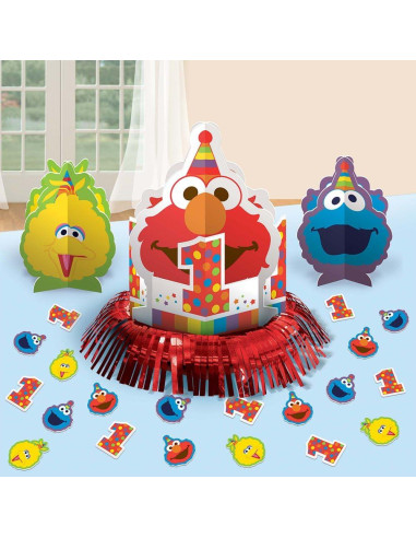 Kit de Decoración de Mesa Elmo Plaza Sésamo 23 Piezas