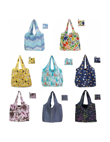 Bolsas de Compras Reutilizables CODOBON 8 Paquete 22.68kg Nylon