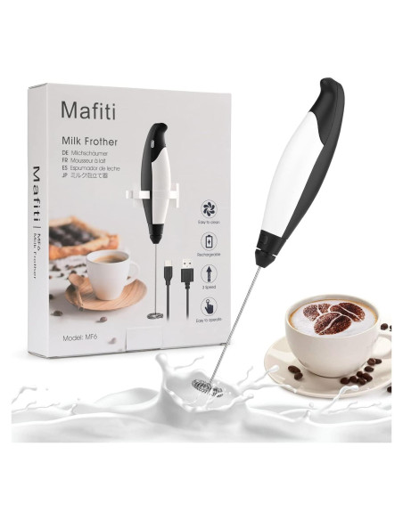 Batidor de Leche Eléctrico Mafiti 500ml Acero Inoxidable Batidor de Leche Eléctrico Mafiti 500ml Acero Inoxidable
