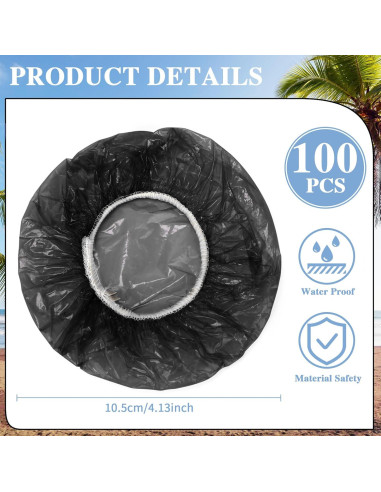 Baderke 100 Fundas Desechables para Bebidas Plástico 10.5 cm
