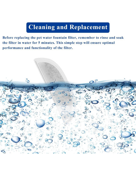 10 Filtros de Reemplazo Vofiiln para Fuente de Agua Mascotas 10 Filtros de Reemplazo Vofiiln para Fuente de Agua Mascotas