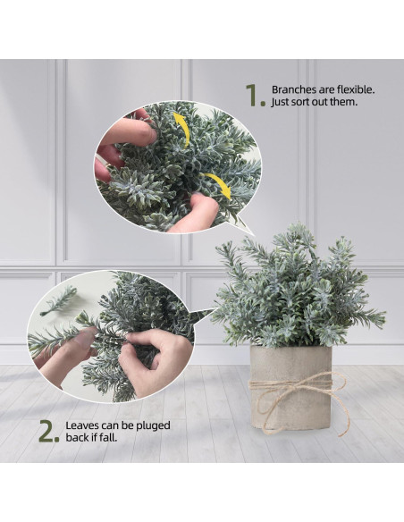 Paquete de 4 Plantas Falsas PENGYEE en Maceta Blanca 24.1 cm Paquete de 4 Plantas Falsas PENGYEE en Maceta Blanca 24.1 cm
