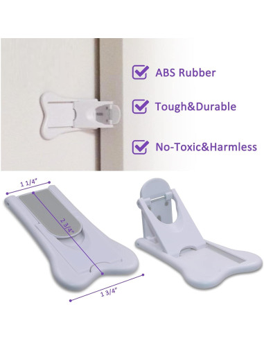 Cerradura de Seguridad Infantil KongNai para Puertas Deslizantes (4 Pcs)