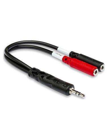 Cable Divisor Estéreo Hosa YMM-261 3.5mm TRS a Doble 3.5mm TSF