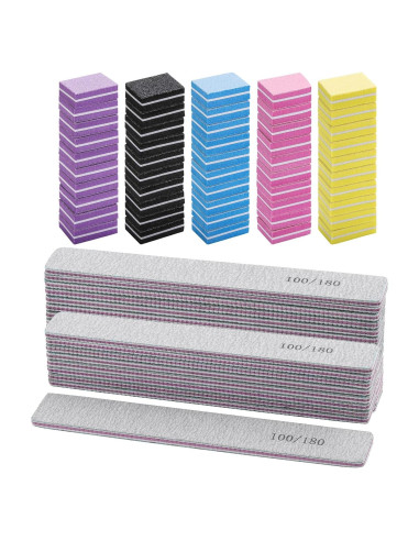Kit 75 Pcs Lima de Uñas Acrílicas Tbestmax - Pulido y Lima