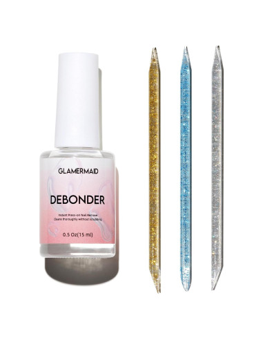 Removedor de Pegamento para Uñas GLAMERMAID 15ML 2 Pcs