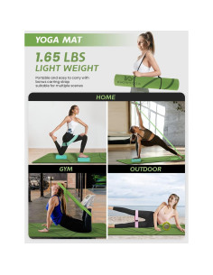 Kit de Yoga 12 en 1 CARZO - Esterilla, Rodillo, Bandas y Bloques 2