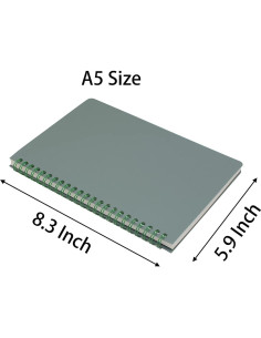 Cuadernos Espirales Yansanido A5 Tapa Dura 4 Pcs Rayados 2