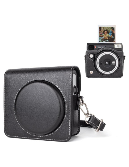 Funda Protectora de Cuero PU para Fujifilm Instax SQ40 - Negra Funda Protectora de Cuero PU para Fujifilm Instax SQ40 - Negra