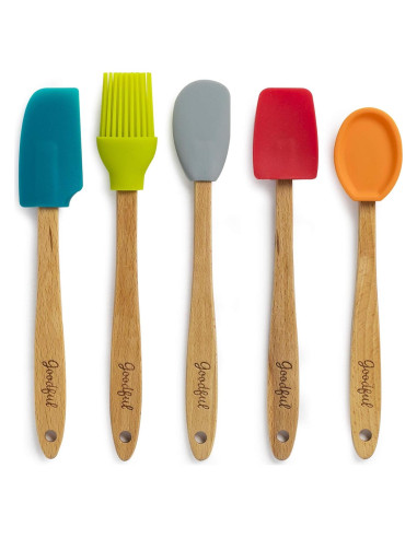 Juego de Utensilios de Cocina Mini Goodful 5 Piezas Silicona