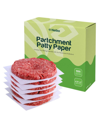 Papel Patty Netko - 1000 Hojas de Papel Encerado 12.06x10 cm