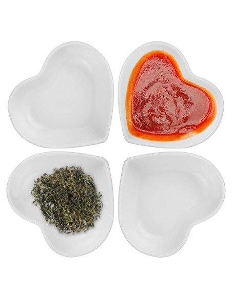 Platos de Cerámica Corazón DS. Estilo Distintivo - 4 Piezas Platos de Cerámica Corazón DS. Estilo Distintivo - 4 Piezas